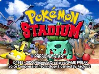 Pokemon Stadium: Gold and Silver title screen for Nintendo 64